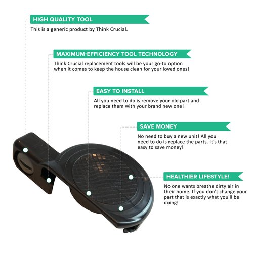 Think Crucial Replacement Brushroll End Caps for DC24 Vacuums – Compatible with Part # 915934-01 & 10-3605-06