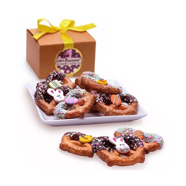 Easter Chocolate Pretzel Twists Gift Box of 12