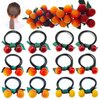 Elastic Thick Hair Rings, Girls Elastic Hair Ties,Cherry Hair Ties, Hair Elastic Ponytail Holders, Hair Rope, Hair Accessories
