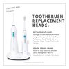 ToiletTree Products Poseidon Replacement Brush Heads for Poseidon Rechargeable Sonic Toothbrush, 4 Pack