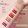 Phoenix Beauty Lip Trio Set: Smudge-Proof Matte Lipstick, Shiny Lip Gloss & Hydrating Lip Oil; 5 Vibrant Shades; Stylish Black Pouch; Jojoba Oil + Vitamin E; Premium Lipstick Set (Scarlet Flame)
