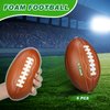 Jerify 6 Pieces Foam Football Kids Small Football Bulk Rugby Ball Toy Soft Football Easy Grip Youth Size for Footballs Party Training Toddler Pool Yard Outdoor Sport, 6.7 Inches, Brown