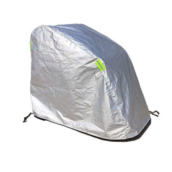 Wheelchair Cover Waterproof Thickened Velvet Lining,Outdoor Mobility Scooter Covers,Travel Storage Power Electric Wheelchair Accessories with Free Carrying Bag (Black-XL)