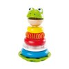 Hape Mr. Frog Stacking Rings | Multicolor Wooden Ring Stacker Play Set, Educational Toy for Children