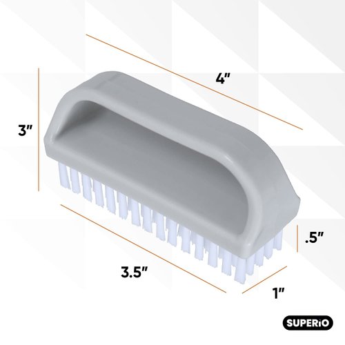 Nail Brush for Cleaning Fingernails, Nail Scrubber Brush, Toe Foot Hands Fingernail Brush Cleaner- Small Scrub Brush- All-Purpose Stiff Cleaning Brush for Home, Kitchen, Work, (3)