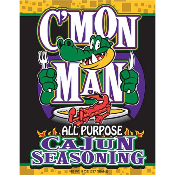 C'Mon Man All Purpose Cajun Seasoning, 8 Ounces