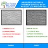 2-Pack Air Filter Factory 9-1/2 Inches Round x 3/32 With Center Hole Range Hood 12-Layer Aluminum Grease Filters