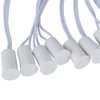 Sonew 10pcs NC Recessed Wired Door Window Sensor Magnetic Switch for Home Security Alarm System