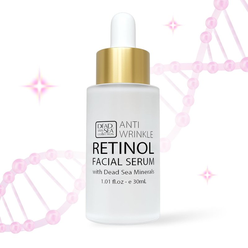 Dead Sea Collection Retinol Serum for Face - Anti-Wrinkle Hydration Facial Serum - Smooth and Moi...