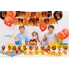Fire Party Decorations Firefighter Birthday Party Supplies Includes Fire Happy Birthday Banner Cupcake Toppers Cake Topper Balloons for Firefighter Party Fire Truck Party Supplies