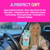 BLINGSTING First-Aid Clutch Kit - Compact Travel Case with 75 Safety Essentials First Aid Items - Rose Gold