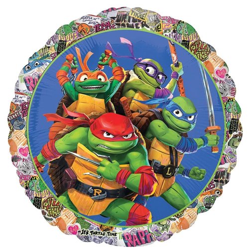 Anagram TMNT Mayhem 6th Birthday Party Supplies Foil Balloon Bouquet Decorations, BQ_4192