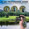 80x100 Monocular-Telescope for Adults High Powered Compact Monoculars with Smartphone Holder & Tripod, BAK4 Prism &FMC Lens for Stargazing Hunting Hiking Travel Bird Watching Camping Wildlife Scenery