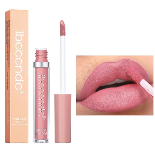 MYUANGO Matte Liquid Lipstick, Ultra-Intense Pigmented Creamy Formula, Long Lasting, Lightweight, Transfer & Water Resistant Lipstick (07)