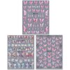5D Aurora Butterfly Nail Stickers for Women Cartoon Butterfly Nail Art Stickers for Nail Designs Embossed Butterfly Stickers for Nails Design Rose Flower Butterfly Nail Decals for Nail Art Supplies