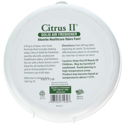 Beaumont BMT636471430 Citrus II Solid Air Freshener, 8 oz