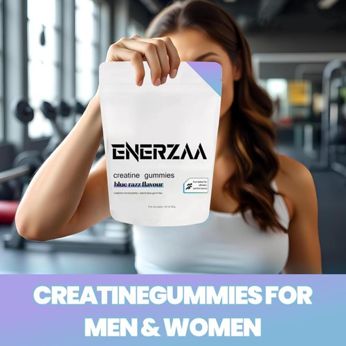 Creatine Monohydrate Gummies 4500mg for Men & Women, 5g Creatine Monohydrate,Chewables Creatine Pre-Work Out for Muscle Strength, Vegan,60Count(Blue Raspberry)