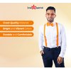 Dress Up America Neon Suspender, Bow-tie, Sunglasses, Accessory Set - Adult and Kids Size Suspenders