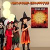MIAHART Halloween Party Games Throw The Spider On The Web with XL Halloween Poster and 2 Sticky Spiders Family Game