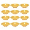 TrueCraftware- 4 oz Salad Bowls Yellow Color Melamine Set of 12- Dishwasher Safe Break-Resistant Reusable Bowls Serving Bowl Soup Bowls for Fruits Salad Kitchen Restaurants