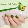 ASMAYSA Green Nail Polish Gel, Summer Gel Nail Polish Green, Air Dry Jelly Emerald Green Gel Polish, Forest Green Gel Nail Polish for Women, Olive Green Gel Nail Polish for Girls, 12ML