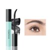 Black Waterproof Mascara No Clump Volumizing Eyelash Smudge Proof Mascara Black Curved 4D Silk Fiber Brush Natural Extension Lash Mascara (Curved Fiber Brush)