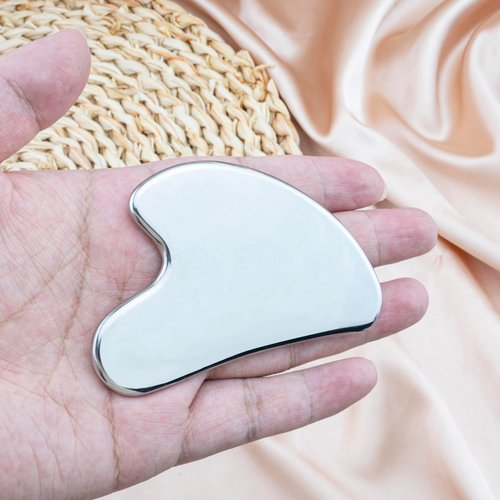 Ikacvb Gua Sha Facial Tools, Beauty Guasha Tool for Face, Terahertz Gua Sha, Stainless Steel Face Massager Tool for Women, Body Gua Sha Tool
