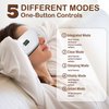 Eye Massager with Heat, Heated Eye Mask for Dry Eyes, Bluetooth Music Rechargeable Eye Care Massager Device for Eye Relaxation, Relieve Eye Strain Dry Eyes, Improve Sleep, White