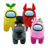 Zoofy Among Us - Black with Top Hat & Face Mask - 12" Plush
