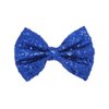 Lofruiin Girl's Lovely Fashion Bow Hairpin Sequins Hair Clip for Daily Life Travel Party Festivals (Royal Blue)
