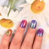 LIFOOST Semi Cured Gel Nail Strips Salon-Quality, Long Lasting Adhere Nail Art Stickers Decals (Colorful Sequins)