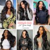 Body Wave Lace Front Wigs Human Hair Pre Plucked 13x4 HD Lace Frontal Wigs Human Hair for Black Women 180% Density Body Wave Glueless Wigs Human Hair with Baby Hair 28Inch