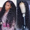 Wiggins 13x4 Deep Wave Lace Front Wigs Human Hair Curly Wigs For Black Women Deep Wave Lace Frontal Wet And Wavy Wig Human Hair Pre Plucked With Natural Baby Hair (13x4 Deep Wave Wig, 22 Inch)