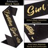 TOBATOBA Birthday Sash Birthday Crowns for Women Girls, Black Gold Birthday Girl Sash and Tiara Set, Birthday Crown and Sash for Women, Princess Birthday Decorations for Girls Birthday Gifts for Girls