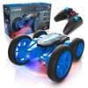 Force1 Tornado LED Remote Control Car for Kids - Double Sided Fast RC Car, 4WD Off-Road Stunt Car with 360 Flips, All Terrain Tires, LEDs, Rechargeable Toy Car Batteries, and Easy Remote