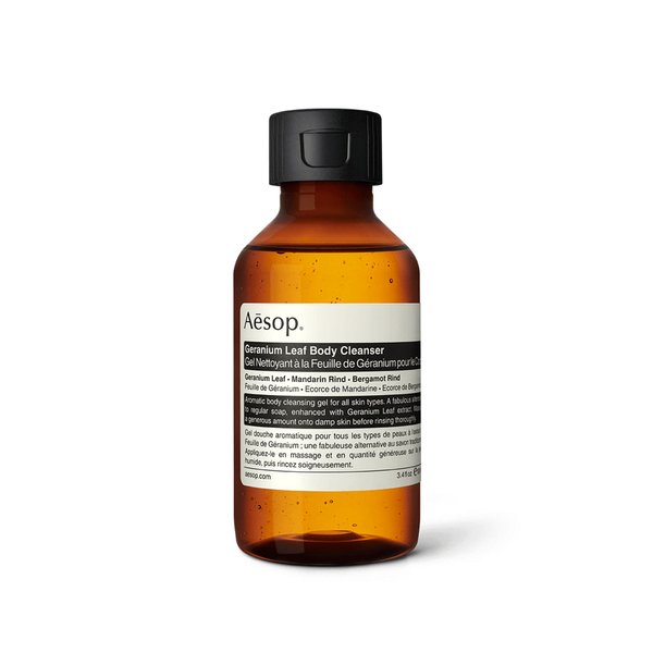 Aesop Geranium Leaf Body Cleanser | 3.4 fl oz | Paraben, Cruelty-free & Vegan