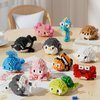 HJPLPXH Small Toy Gift,Party Favors for Kids,12 Boxes Mini Marine Animals Micro Building Blocks Set, Birthday Gift for Kids Ages 8-16+