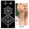 glaryyears Temporary Tattoo Stencil - 8 Sheets Henna Tattoo Template for Hand Finger Wrist Hollow Body Paint Henna Stencil Airbrush Painting for Women Girl Body Art