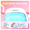 MEFA UV Nail Lamp, 48W UV Light for Gel Nails with 21pcs Lamp Beads, 3 Times UV Dryer for Gel Nail Polish Polygel Fast Curing, LED Nail Lamp Professional UV Light for Home Salon Nail Tools