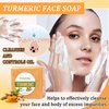 Fusang 2PCS Turmeric Soap Bar for Face and Body,Cleansing Tumeric Soap,Moisturzing Turmeric Face Soap for Men and Women
