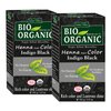 Indus Valley Bio Organic Natural Henna Hair Color Indigo Black 100gm pack of 2| 100% Gray Hair Coverage And Long Lasting Hair Dye | Vegan and Cruelty-Free