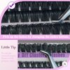 SLSXNL Lash Clusters Eyelash Extensions Volume 60D 80D 100D 10-18MM Eyelash Clusters D Curl Cluster Lashes 270pcs 10mm 12mm 14mm 16mm 18mm Thin Band Natural Eye False Eyelashes