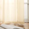MIULEE 2 Panels Solid Color Sheer Curtains 84 Inch Length Elegant Grommet Window Voile Panels/Drapes/Treatment for Bedroom Living Room (54X84 Inch), Cream Beige