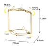 YOLIFE Tea Cups Display Stand, Disassemble Gold Coffee Cups Rack for Demitasse, Espresso Cups, Cappuccino Cup, Hold Up 6 Cups (200ML), 6 Saucers, 6 Spoon