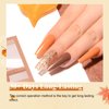 eodci Gel Polish Nail Set 20 Colors with 3Pcs Glossy & Matte Top Coat and Base Coat, Orange Brown Burgundy Green Sparkle Glitters Colorful Gel Polish Set For Mother's Day