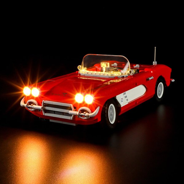 BRIKSMAX Led Lighting Kit for LEGO Corvette - Compatible with Lego 10321 Building Set- Not Include Lego Set
