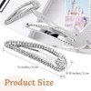 3.1 Inch Diamond Hair Clip 4pcs Snap Hair Clips Rhinestone Hair Clips Bling Metal Snap Duckbill Hairpins Silver Hair Clips Snap Barrettes For Women Girls Bridal Wedding Party Prom Birthday Accessories