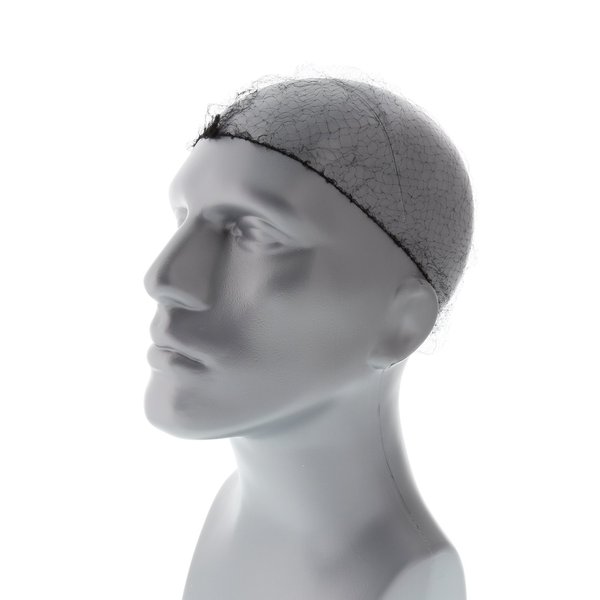 Royal RPH144LTBK-IN 24" Black Light Weight Hairnet, Disposable and Latex Free, Package of 144
