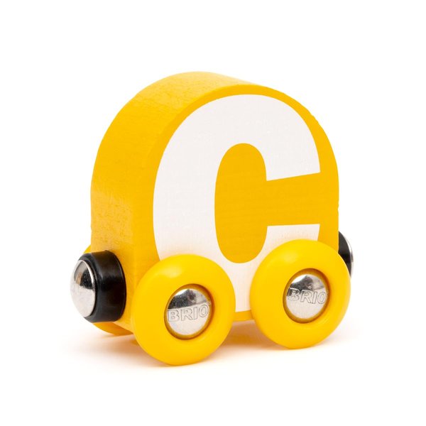 BRIO – Letter Train C | Wooden Train Set Accessory Toy for Kids Age 2 Years Up