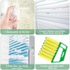 3 Pieces Blind Cleaner Duster Tool, 7 Finger Dusting Cleaner Tool for Window Venetian, Washable Mini Cleaner Brush, Hand Held Cleaner Tool for Air Conditioner Wood Blinds Dust Dirt (3 Colors)